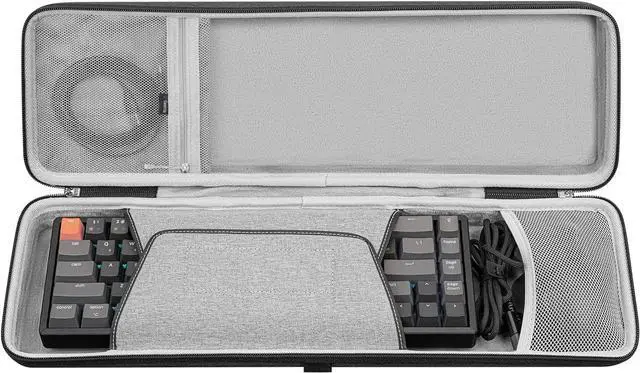 Main image of Geekria 65% Keyboard+Mouse Combo Case, Hard Shell Travel Carrying Bag for 68 Keys Compact Keyboard, Compatible with Keychron K6, Nuphy Halo65