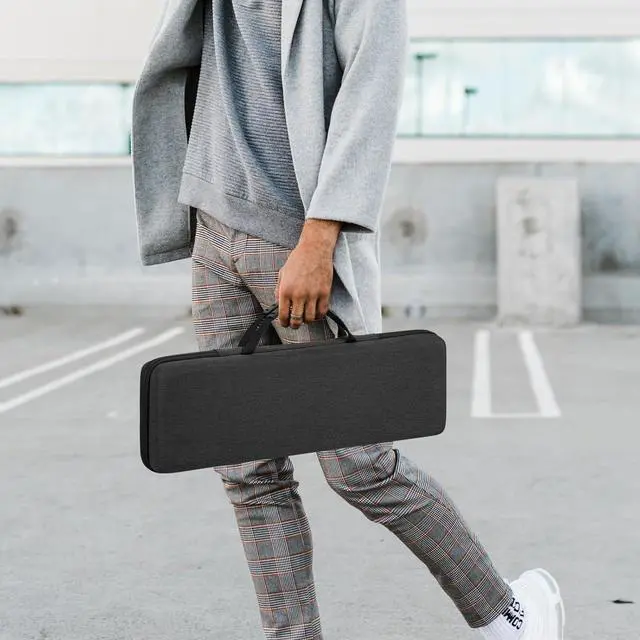 Alt view image 5 of 6 - Geekria 65% Keyboard+Mouse Combo Case, Hard Shell Travel Carrying Bag for 68 Keys Compact Keyboard, Compatible with Keychron K6, Nuphy Halo65