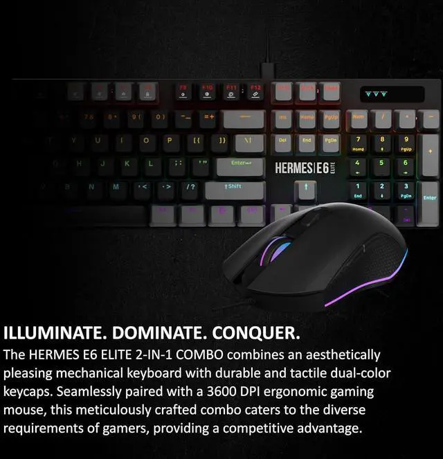 Alt view image 2 of 2 - Hermes E6 Elite 2-in-1 Combo