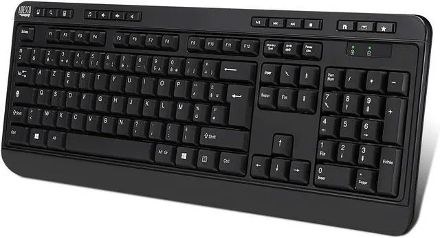 Alt view image 2 of 4 - Adesso WKB-1320CB French Layout Wireless Desktop Keyboard and Mouse Combo Set