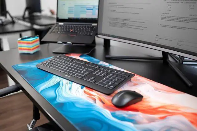 Alt view image 2 of 6 - CHERRY DW 3000 - Wireless Keyboard+Mouse Combo - 4 Additional Keys - US Layout - QWERTY Keyboard - GS Approval - Black