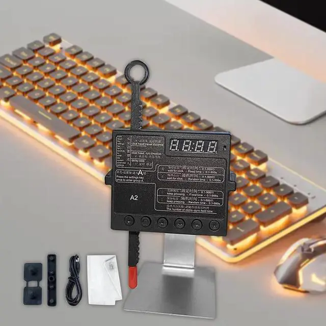 Alt view image 5 of 7 - MagiDeal Physical Click Auto Keyboard Clicker Game Hang up Assistance Professional Prevent Offline Adjustable Speed Auto Clicking Tool, A2