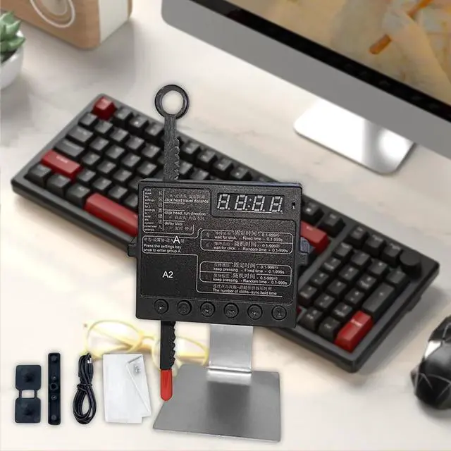 Alt view image 6 of 7 - MagiDeal Physical Click Auto Keyboard Clicker Game Hang up Assistance Professional Prevent Offline Adjustable Speed Auto Clicking Tool, A2