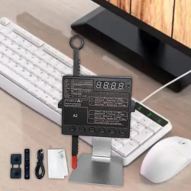 Alt view image 7 of 7 - MagiDeal Physical Click Auto Keyboard Clicker Game Hang up Assistance Professional Prevent Offline Adjustable Speed Auto Clicking Tool, A2