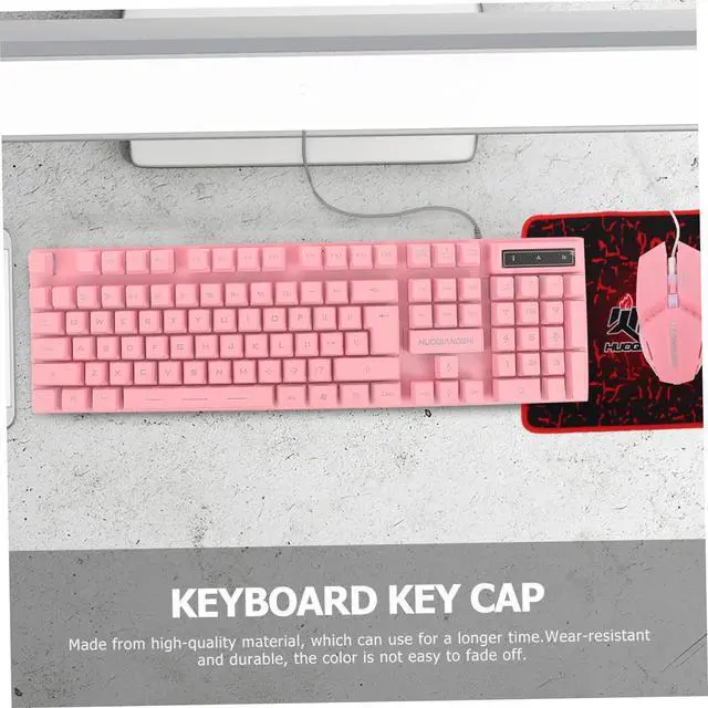 Alt view image 2 of 7 - Gadpiparty 1set Wired Gaming Mouse Keyboard Headset Ergonomic Memory Non- Mouse Pad for Office and Gaming Use