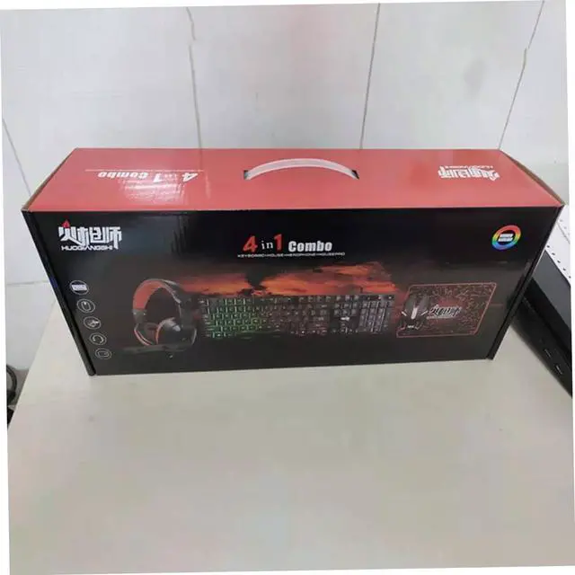 Alt view image 2 of 7 - LIFKICH Complete Gaming Bundle: Keyboard Mouse Headset Pad Led Backlit Keyboard Gaming Mouse Set Canada