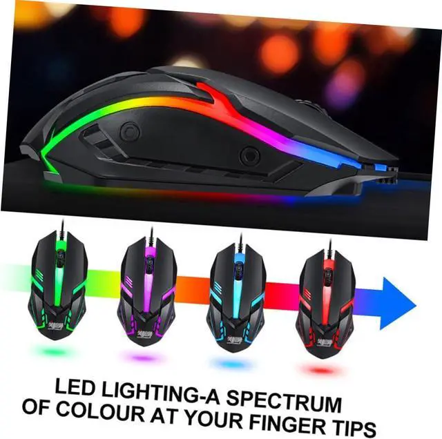 Alt view image 6 of 7 - KONTONTY 1set Wired Gaming Bundle Keys Backlit Keyboard Mouse Mouse Pad and Headset for Office and Game Setup