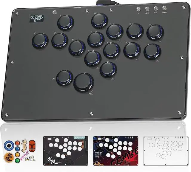 Main image of Sehawei Haute42 Arcade Stick U16 All-Button Gamerfinger with Custom RGB & Turbo Functions,Arcade Controller Street Fight for PC/Ps3/Ps4/Switch/Steam Game Keyboard-Supports Hot Swap & SOCD