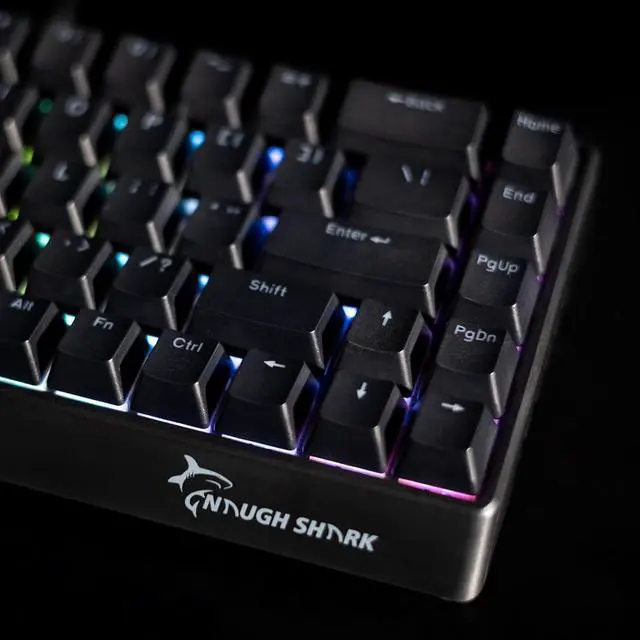 Alt view image 7 of 7 - GK GAMAKAY x NaughShark NS68 Rapid Trigger Wired Gaming Keyboard, 65% Hall Effect Mechanical Keyboard, 8KHz Polling Rate 0.01mm RT, Snap Tap, Outemu Peach Crystal Magnetic Switch (Black-Shine Through)