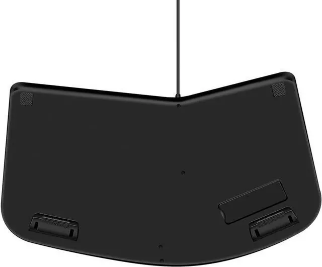 Alt view image 5 of 5 - MCSaite Wired USB Compact Ergonomic Keyboard - Split Keyboard with Cushioned Wrist and Palm Support - 15.9x8.66x1.18 inches - Black - US English