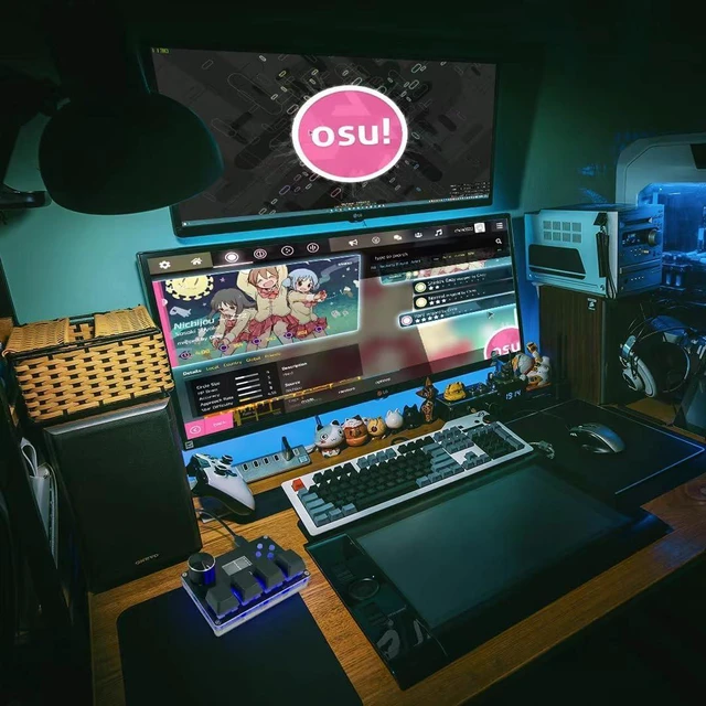 Alt view image 4 of 7 - SayoDevice O3C++ OSU Keyboard Rapid Trigger Hall Magnetic Linear Switches | Support DKS With Outemu Pink Switches Keyboard with Knob and Screen Copy Paste Shotcut Macro Hotswap Mini Keypad
