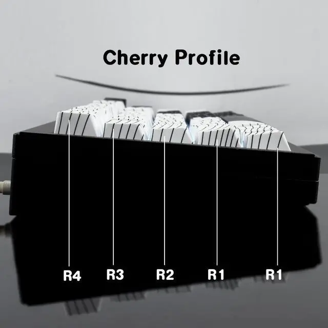 Alt view image 7 of 7 - Tsungup PBT Keycaps,White & Black Topographic 128 Keys Shine Through Side Printed Keycaps 75 Percent,Dye-Sub Custom Cool Keycap Set Cherry Profile Key caps for Gateron MX Switches Mechanical Keyboard