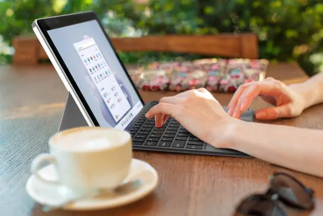 Alt view image 6 of 7 - Arteck Microsoft Surface Go 10.5-inch Type Cover, Ultra-Slim Portable Bluetooth Wireless Keyboard with Touchpad for Latest Surface Go 4, 3 (2021), 2 (2020) and Built-in Rechargeable Battery