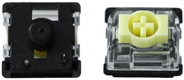 Main image of GATERON KS-33 Low Profile Banana Keyboard Switches, Tactile 65gf 3 Pin RGB LED Factory Pre-lubed for MX Mechanical Keyboard (110)