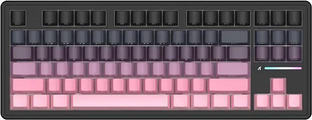 Main image of ATTACK SHARK M87 PRO Wireless Mechanical Gaming Keyboard,Hot Swappable Gasket RGB Custom Keyboard,Linear Switch&Side Printed PBT Keycaps,BT5.0/2.4Ghz/Type-C,5000mAh Battery for Win Mac(BlackBerry)