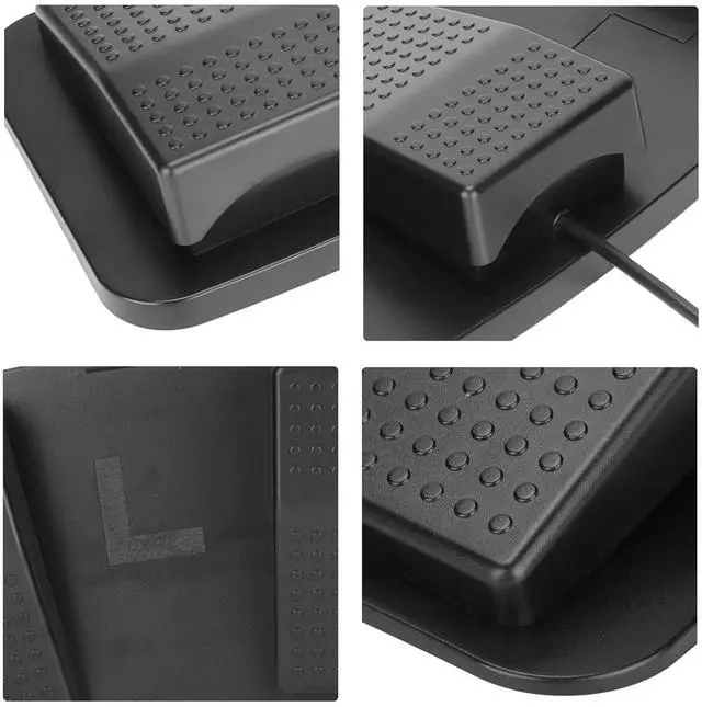 Alt view image 7 of 7 - USB Foot Pedal PC Triple Foot Switch, PC USB Triple Foot Switch Pedal 3 Three Key Footswitch Program Customized Computer Keyboard Mouse for Playing Games