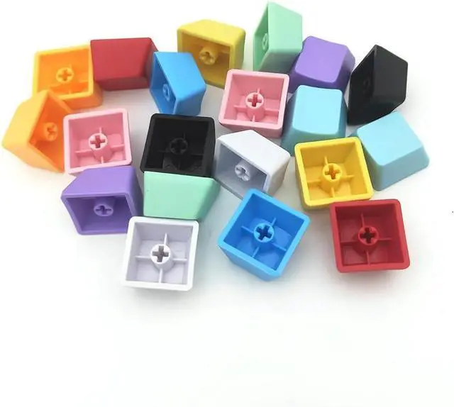 Main image of Elacgap OEM Profile Blank Keycaps PBT Rainbow Mixed Colors 1U R4 Keycap for MX switches Mechanical Keyboard (Mixed Colors, 100pcs)