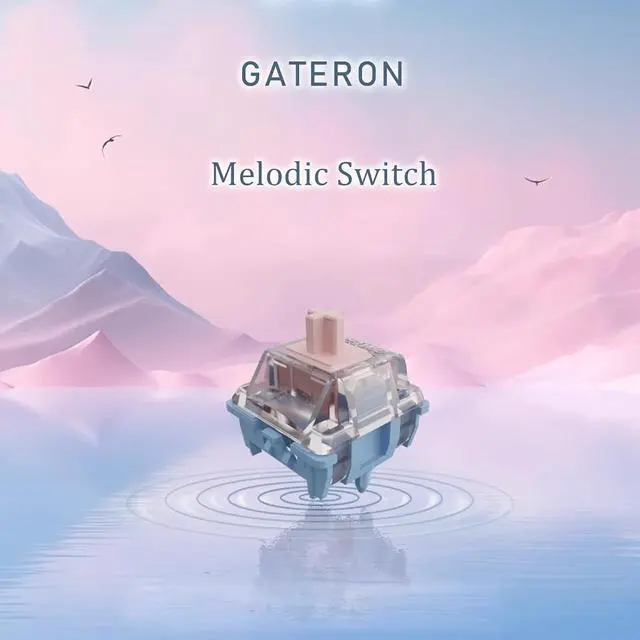 Alt view image 6 of 6 - Gateron Melodic Keyboard Switch,Clicky 5 Pin RGB LED Factory Pre-lubed 60gf Key Switches for Mechanical Gaming Keyboard(Melodic,72pcs)