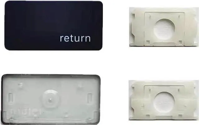 Main image of Replacement Individual Return(Enter) Key Cap and Hinges are Applicable for MacBook Pro/Air A2141 A2251 A2189 A2179 Keyboard to Replace The Return(Enter) keycap and Hinge