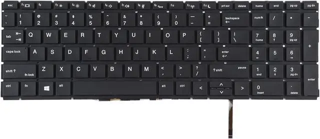 Alt view image 3 of 6 - Replacement Keyboards for HP Probook 450 G6 455 G6 450 G7 455 G7 US Version Keyboard with Backlight Replacement Keyboards