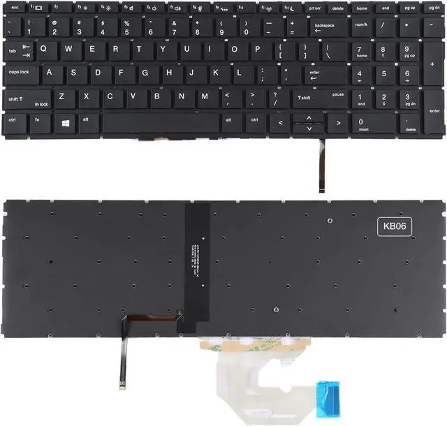 Alt view image 2 of 6 - Replacement Keyboards for HP Probook 450 G6 455 G6 450 G7 455 G7 US Version Keyboard with Backlight Replacement Keyboards