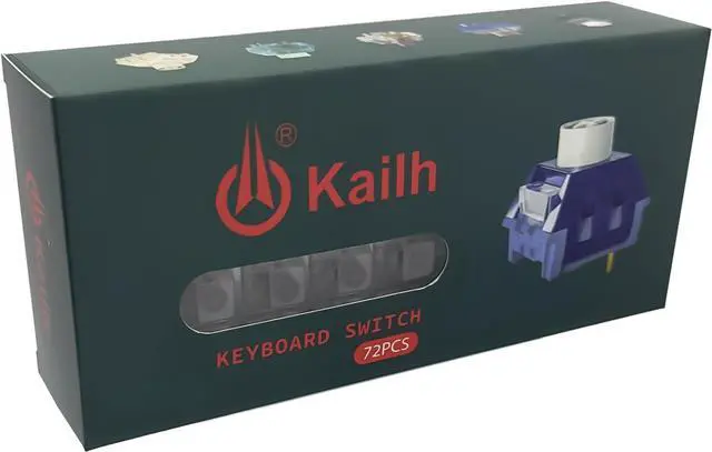 Alt view image 7 of 7 - Silent Keyboard Switches,Kailh Box Silent Brown Switches for Mechanical Keyboard,3-pin 45gf Tactile/Typing&Gaming/Waterproof Switches(Silent Brown,72Pcs)