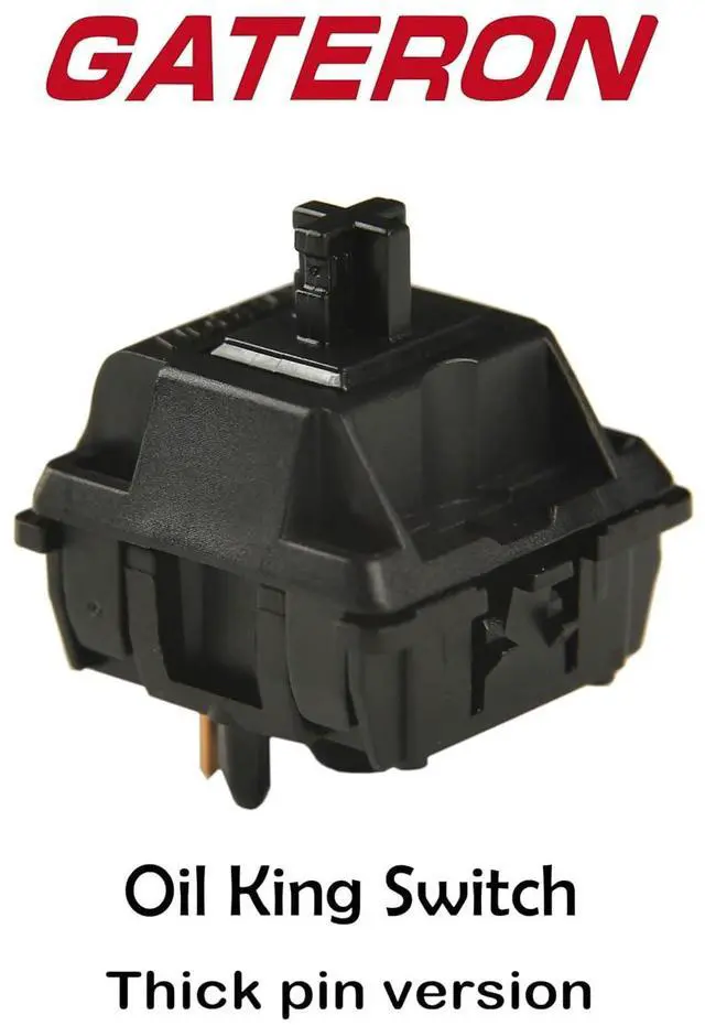 Alt view image 2 of 7 - for Gateron Oil King V2 Switch 55g Linear Pre Lubed 5 Pin Mechanical Keyboard New Custom Switches (110 PCS, Oil King)