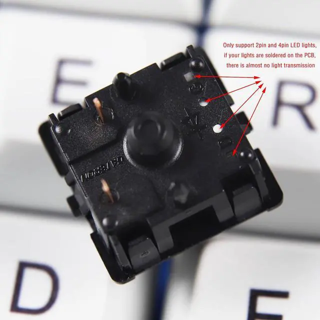 Alt view image 7 of 7 - for Gateron Oil King V2 Switch 55g Linear Pre Lubed 5 Pin Mechanical Keyboard New Custom Switches (110 PCS, Oil King)