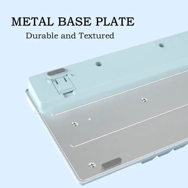 Alt view image 5 of 7 - AF981 Wired 99Keys Computer Keyboard, Quite Brown Mechanical Feeling Membrane Gaming Keyboard, Colorful Backlit, Volume Scroll Wheel for PC Laptop, Blue