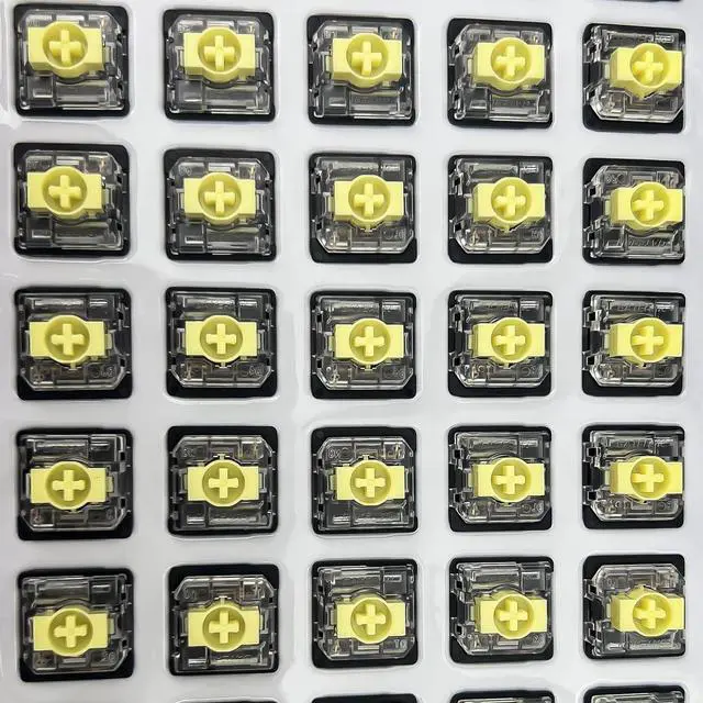 Alt view image 6 of 7 - Gateron KS-33 Banana Low Profile 2.0 Keyboard Switches - 3-Pin 65gf Tactile Switches RGB SMD,Pre-Lubed for Smooth Typing,Compatible with GATERON Ultra-Thin Keyboards only(108Pcs)