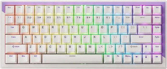 Main image of DrunkDeer G75 Rapid Trigger Keyboard, Esports Gaming Keyboard Magnetic Switch Adjustable Actuation, Last Win Mode, RGB 75% Design, Purple