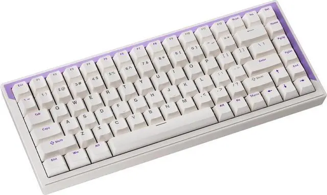 Alt view image 2 of 7 - DrunkDeer G75 Rapid Trigger Keyboard, Esports Gaming Keyboard Magnetic Switch Adjustable Actuation, Last Win Mode, RGB 75% Design, Purple