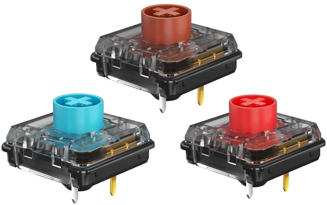 Alt view image 3 of 7 - KAILH Low Profile Mechanical Keyboard Switch Choc V2 Low Profile Keystem DIY MX Switch Tactile Click Linear (70pcs, Brown)