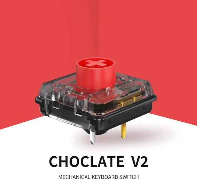 Alt view image 4 of 7 - KAILH Low Profile Mechanical Keyboard Switch Choc V2 Low Profile Keystem DIY MX Switch Tactile Click Linear(10pcs, Brown)