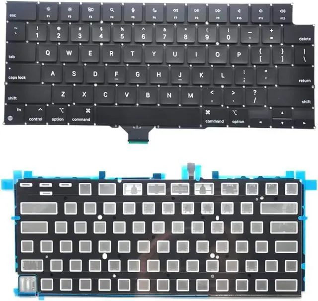 Alt view image 2 of 7 - Pardarsey Replacement Backlit Keyboard Compatible with MacBook Pro 14" A2442, 16" A2485 2021 - US Layout with Screws and Screwdriver