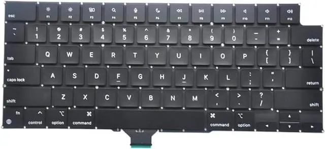 Alt view image 3 of 7 - Pardarsey Replacement Backlit Keyboard Compatible with MacBook Pro 14" A2442, 16" A2485 2021 - US Layout with Screws and Screwdriver