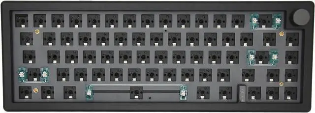 Main image of 67 Keys Mechanical Keyboard Kit, Wired Hot Swappable Barebones Keyboard with RGB Knob, 65% with Column USB C Wired Keyboard Set for for, for OSX (Black)