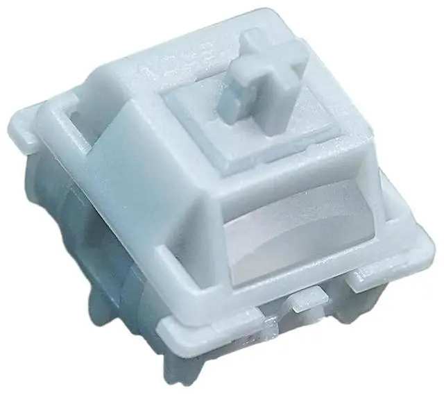 Main image of GATERON Smoothie Silver Keyboard Switches, Linear RGB LED 5 Pin Factory Pre-lubed 45gf Full POM Key Switches for MX Mechanical Keyboard(105PCS)