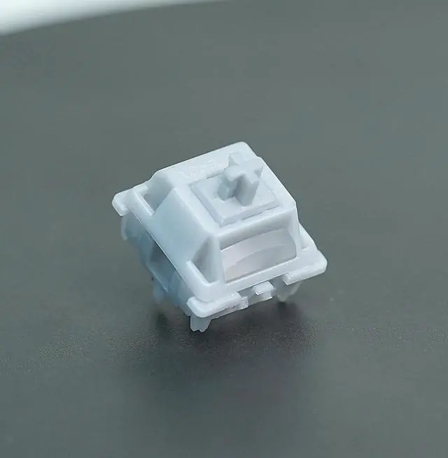 Alt view image 2 of 6 - GATERON Smoothie Silver Keyboard Switches, Linear RGB LED 5 Pin Factory Pre-lubed 45gf Full POM Key Switches for MX Mechanical Keyboard(105PCS)