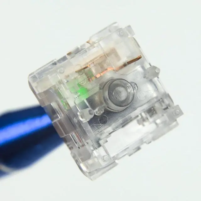 Alt view image 6 of 7 - Kailh Box Crystal Jade Navy Blue Royal Pink 5 pin Transparent Switches IP56 Water-Proof Compatible Cherry Or Gateron MX Switches for MX Mechanical Keyboard (Royal 90pcs)