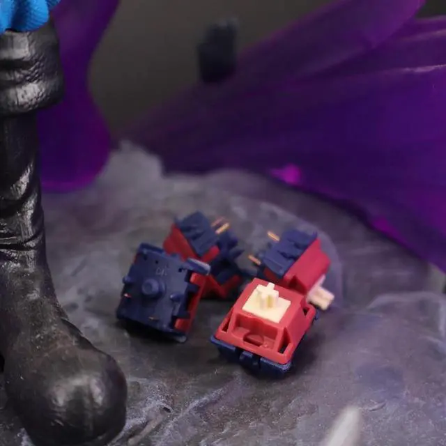 Alt view image 6 of 6 - Gateron Quinn Switches, Tactile 5 Pins 59gf RGB Pre Lubed for MX Mechanical Keyboard (108PCS)