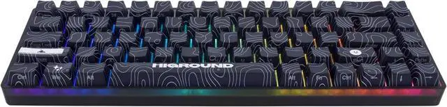Main image of Higround Trailhead 65% Mechanical USB Wired Gaming Keyboard, TTC Linear Custom Switches, Programable RGB, Hot-Swappable, Deep Thock Creamy Sounding PC Keyboard, Pre-lubed (BLACKICE)