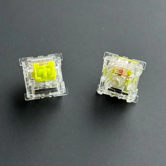 Alt view image 2 of 5 - PAKJEL OUTEMU Lime Switch V2 RGB, Transparent Pre-Lubed Silent Tactile Switch for Custom Mechanical Keyboard (Size : 110PCS)