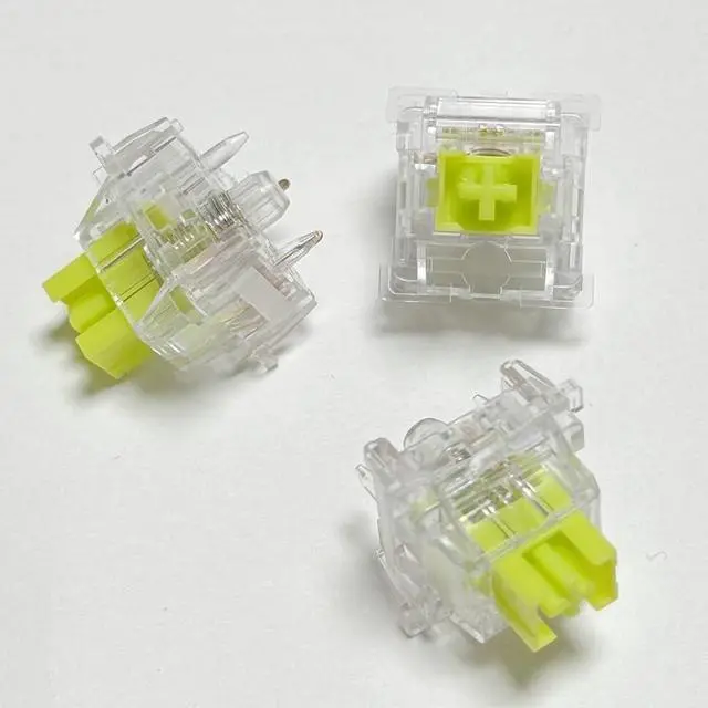 Alt view image 3 of 5 - PAKJEL OUTEMU Lime Switch V2 RGB, Transparent Pre-Lubed Silent Tactile Switch for Custom Mechanical Keyboard (Size : 110PCS)