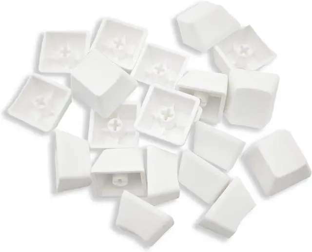Alt view image 2 of 5 - Elacgap OEM Profile White Blank Keycaps PBT Material 1U R4 Keycap for MX switches Mechanical Keyboard (White, 100pcs)