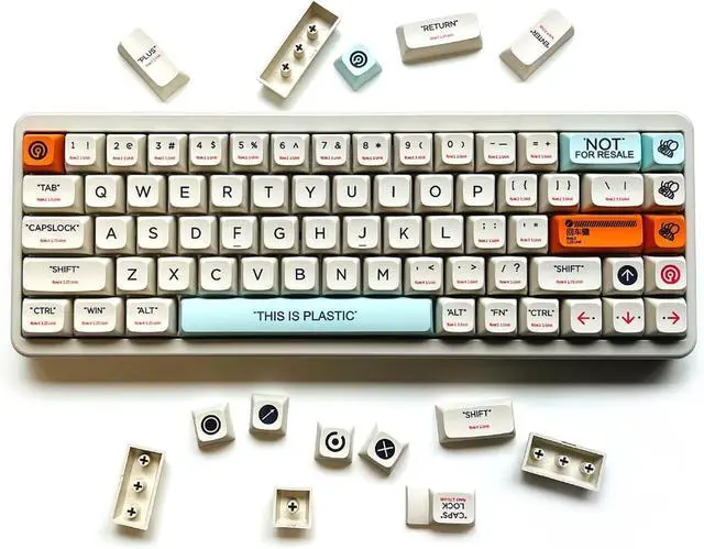 Main image of XDK Custom Keycaps 128 Keys(PBT XDA Dye-Sub) This is Plastic Theme Keycap Set for Mechanical Keyboard