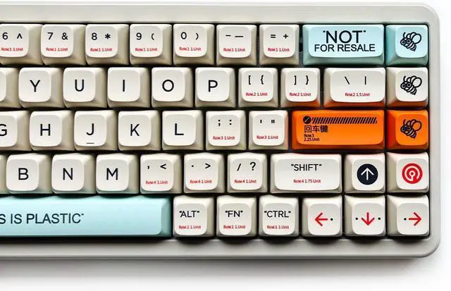 Alt view image 3 of 7 - XDK Custom Keycaps 128 Keys(PBT XDA Dye-Sub) This is Plastic Theme Keycap Set for Mechanical Keyboard