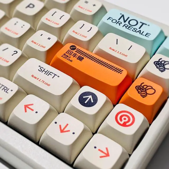 Alt view image 5 of 7 - XDK Custom Keycaps 128 Keys(PBT XDA Dye-Sub) This is Plastic Theme Keycap Set for Mechanical Keyboard