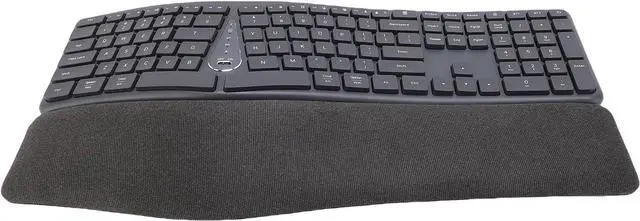 Main image of Depisuta Ergonomic Split Keyboard, 111 Keys 2.4G USB C Bluetooth Wireless Computer Keyboards with Cushioned Wrist Rest, Plug and Play, Rechargable, Fits for W98 Me 2000 7 8 10