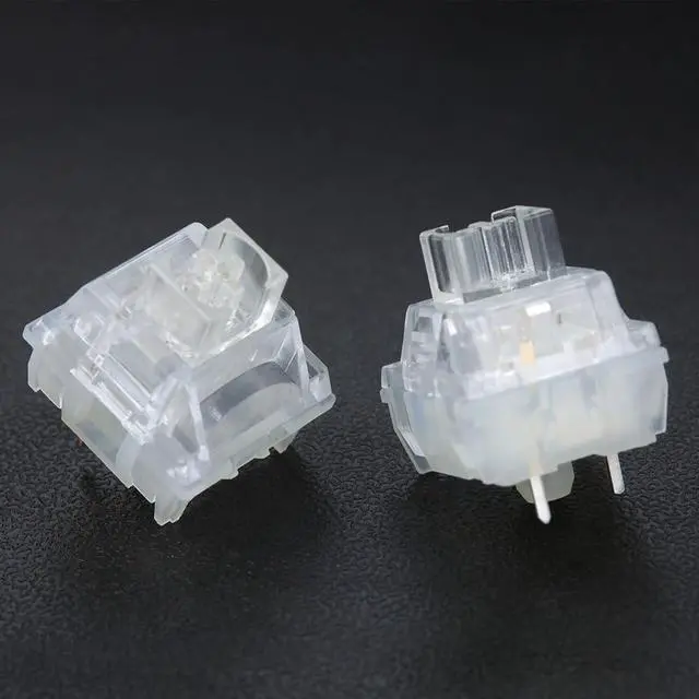 Alt view image 4 of 7 - TTC Frozen Silent V2 Switch, Transparent RGB Pre-Lubed Silent Linear Mechanical Keyboard Switch(110PCS)